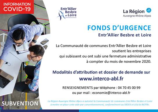 Fonds d'urgence Entr'Allier Besbre et Loire 